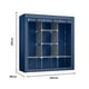 thumbnail image 2 of Closet Organizador Armable de Acero Inoxidable | Armario de Almacenamiento para Ropa | Ropero Portatil | Mueble de Tela Impermeable con Cierre | Perchero Guardaropa para Recamara, 2 of 5