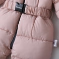 thumbnail image 5 of GYRATEDREAM Infant Toddler Boys Girls Snowsuit Newborn Winter Coat Warm Hooded Romper Jumpsuit Outwear Jacket for 9-12M Pink, 5 of 9