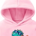 thumbnail image 4 of LEKWK Cute Hoodies for Girls Graphic Print Drop Shoulder Sweatshirt Long Sleeve Relaxed Fit Casual Daily Playwear Active Tops 1-8Y, 4 of 6