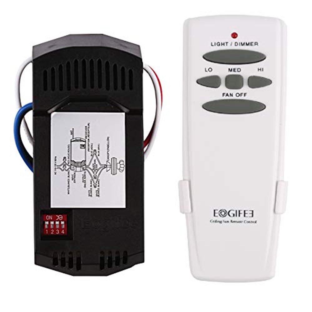 Eogifee Universal Ceiling Fan Remote Control and Receiver Kit