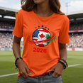 thumbnail image 2 of Soccer Cup 2026 Shirt Women USA Football Match Season Jersey Game Day T-Shirt Funny Soccer Graphic Short Sleeve Shirt, 2 of 4