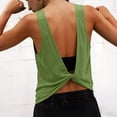 thumbnail image 5 of WCJM Women's Tanks and Camis Women High Neck Open Back Tank Top Sleeveless Athletic Workout Yoga Backless Summer Basic, 5 of 7
