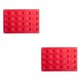thumbnail image 4 of Kearding Molde de concha roja de silicona de 20 agujeros, herramientas para hornear hechas a mano de Chocolate, galletas, dulces, Cupcakes, Rojo 2Conjunto, 4 of 6