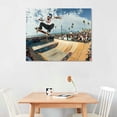 thumbnail image 2 of COMIO  Skateboarding 900 Canvas Art Poster and Wall Art Picture Print Modern Family Bedroom Decor Posters, 2 of 6