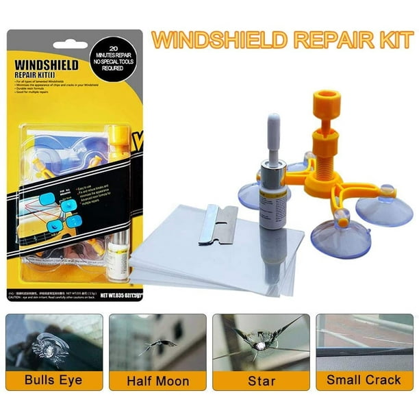 Windshield Repair Kit, Windshield Chip Repair Kit, DIY Car Windshield Glass Repair Tool for