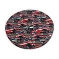 thumbnail image 6 of Uemuo Red And Blue Cars Pattern Round Bar Stool Seat Covers Washable Stool Cushion Slipcover Elastic Bar Chair Covers-, 6 of 7