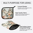 thumbnail image 3 of Yayeee Oven Mitts and Pot Holder Set of 2 Heat Resistant Kitchen Gloves Baking Hot Pad, Mountain Pattern, 3 of 5