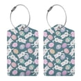 thumbnail image 3 of Honeii Cute Rabbit Easter Print Leather Luggage Tag for Suitcases,ID Tags,Bag Tags for Luggage,Functional Travel Tag-2 PCS, 3 of 5