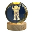 thumbnail image 2 of Xecvkr 3D Crystal Ball Solar System Night Light with USB Powered Base 6cm Planet Engraved Cosmic Series LED Lamp for Astronomy Science Gift, 2 of 2