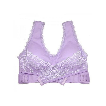 

Comfortable Cross Side Bra Buckle Without Rims Gathered Sports Underwear