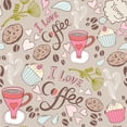 thumbnail image 2 of Vinil Decorativo en Lamina Deco Adhesivo I Love Coffe Joss Design 5.5 m x 50 cm, 2 of 3