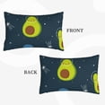 thumbnail image 4 of Fotbe Avocado in Space Pillow Cases - Envelope Closure - Luxury, Extra Soft, Cooling Pillow Covers - Wrinkle, Fade, Stain Resistant-14"x20", 4 of 9