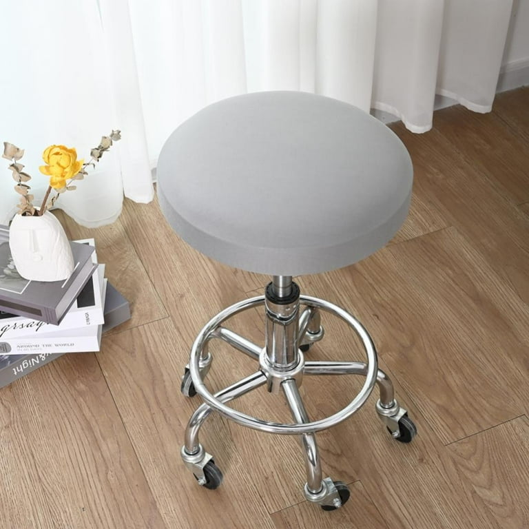 Round Bar Stool Seat Covers Washable Stool Cushion Slipcover