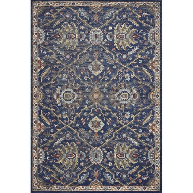 HomeRoots 349855 7 ft. 10 in. x 10 ft. 10 in. Polypropylene Royal Blue Area Rug