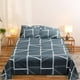 thumbnail image 5 of Juego de cama de poliéster de tamaño completo | Sábana de estilo clásico suave y transpirable y 2 fundas de almohada | Multicolor | Cuidado fácil | Todas las edades | 63x90.5 en sábana + 29.5x19.7, 5 of 5