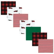 Luvable Friends Hudson Baby Flannel Receiving Blankets 7pk, Christmas Truck Scene
