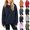 Navy, variant on Chiccall Kids Solid Hoodies Drawstring Pocket Oversized Soft Fleece Long Sleeve Casual Hoodies for Kids