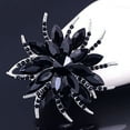 thumbnail image 3 of Eosunjian Wedding Bridal Large Flower Shiny Rhinestone Lady Scarf Brooch Pin Jewelry Decor, 3 of 13