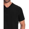 thumbnail image 5 of Ohufall Men's Scrubs Top Tunic Zipper-Front Short Sleeve Workwear V-Neck Madical Nurse Uniform Blouse, 5 of 5