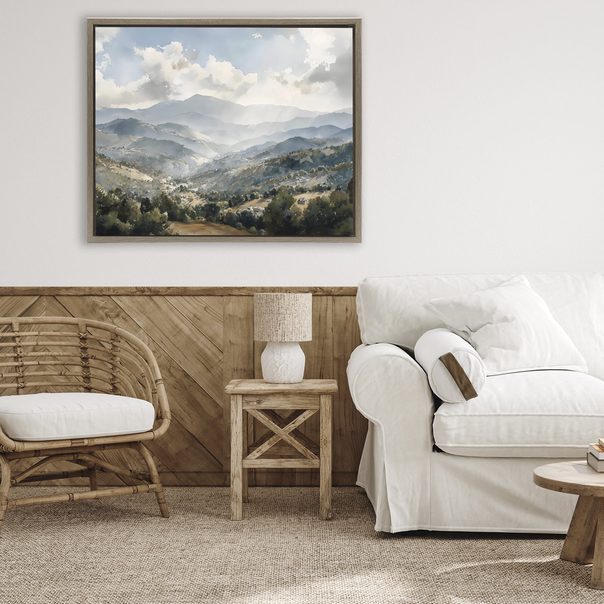 Stupell Industries Everything Under The Sun Brown Framed Floater Canvas Wall Art, design by Franklyn Gregory