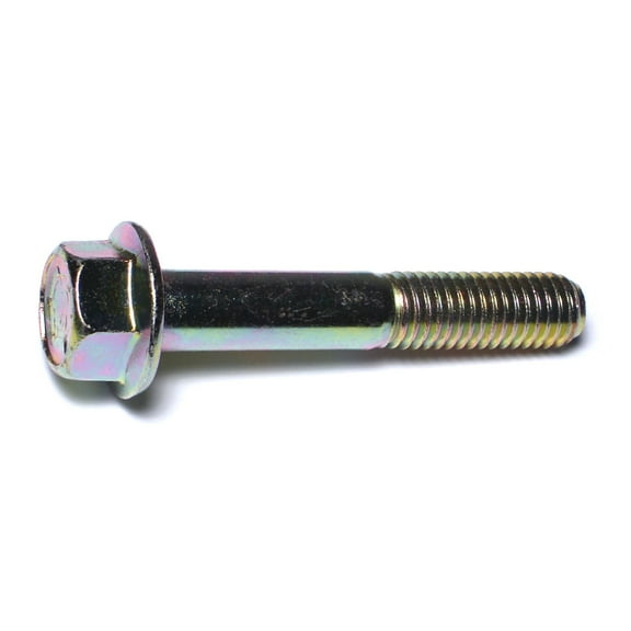 1/2"-13 x 3" Zinc Plated Grade 8 Steel Coarse Thread Hex Washer Head Flange Bolts FBHWS8-126