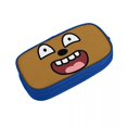 thumbnail image 1 of Kakao Friends Frodo Face Pattern Pen Box Double Layer Office Supplies Korean Pencil Box Gift, 1 of 4