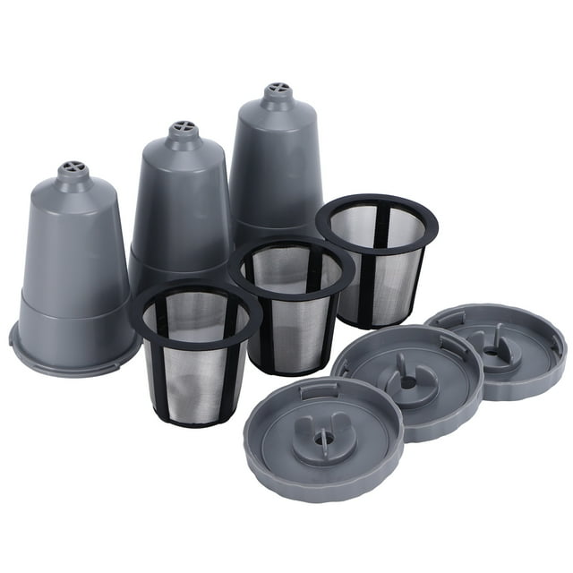 Relleno de café recargable, cápsula de café recargable, kit de cápsulas de café, filtro de café multifuncional, 3 uds.
