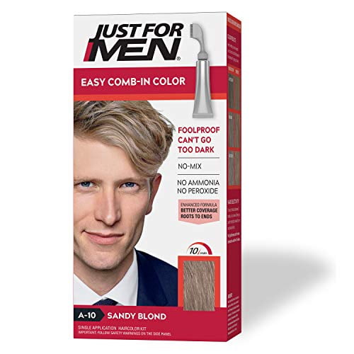 Just For Men Easy Comb-In Color Sandy Blond, A-10 (Packaging May Vary)