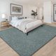 thumbnail image 4 of Area Rug Chicrug, 91 x 152 cm, espuma viscoelástica de pelo bajo, gris y verde, 4 of 9