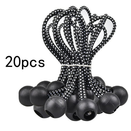 

20pcs/set Ball Bungee Cord Outdoor Tent Canopy Tarp Elastic Oxford Rope Tie