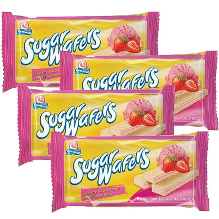 (3 Pack) Gamesa Strawberry Sugar Wafers, 6.7 oz