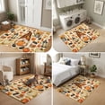 thumbnail image 5 of Area Rugs 3'x5', Gnomes Pumpkins Fall Carpet Runner Indoor Outdoor Rugs Home Decor Aesthetic, Thanksgiving Pumpkin Leaves Non Slip Mats Washable Accent Rug for Living Room Bedroom, 5 of 8