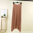 thumbnail image 5 of FRSASU Women's Flowy Maxi Skirts High Waisted Summer Casual Long Elastic Waist Skirts Khaki, 5 of 9