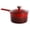 Red, variant on MegaChef 2 Quart Enameled Cast Iron Sauce Pan in Gradient Gray