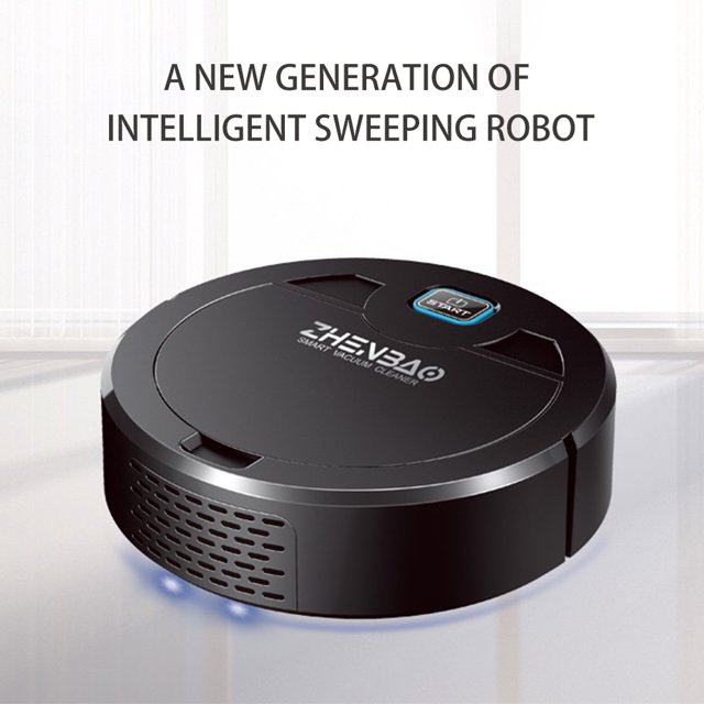 Robot de limpieza inteligente para pisos, máquina barredora, aspiradora (negro) Likrtyny Eléctricas