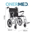 thumbnail image 2 of Silla De Ruedas Ayuda Onermed Plegable Compacta Llanta Todo Terreno, 2 of 5