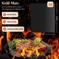 thumbnail image 5 of 26pcs Grilling Gifts For Men  Dad Father's Day Stainless Steel Bbq Grill Accessories Tools Set Heavy Duty Utensils Kit With Apron Thermometer Mats In Aluminum Case Brown, 5 of 6
