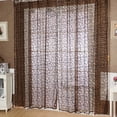 thumbnail image 1 of Cortina de ventana Planta Patrón floral Gasa transparente Tul Drape Cenefas Café Tmvgtek Oficina Multiescena Multifunción, 1 of 6