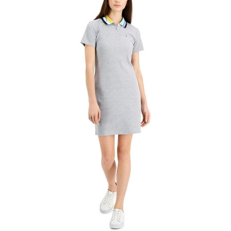 Tommy Hilfiger Womens Polo Striped T-Shirt Dress