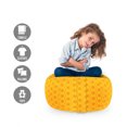 thumbnail image 2 of Abstract Storage Toy Bag Chair, Honeycomb Pattern Illustration Repetitive Hexagon Shapes Art Print, Stuffed Animal Organizer Washable Bag, Small Size, Marigold and Pale Orange, by Ambesonne, 2 of 3