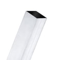 thumbnail image 1 of Tubo cuadrado de aluminio 6063 de 300 mm, 1 paquete, 38x38 mm de ancho exterior, 1 mm de grosor de pared, tubería de aluminio sin costura para construcción de marcos, 1 of 6