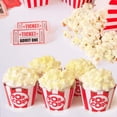 thumbnail image 7 of Popcorn Cupcake Wrappers - Red and White Striped - Cute Circus Party Supplies and Carnival Decorations - Movie Night Theme - Easy Set Up For Birthday Parties and Celebrations - Set of 48, 7 of 7