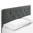 thumbnail image 4 of Modway Bridgette Twin Wood Platform Bed With Angular Frame, Gray Charcoal, 4 of 13