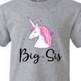 thumbnail image 4 of Inktastic Big Sis Unicorn Girls Sister Announcement Youth T-Shirt, 4 of 5