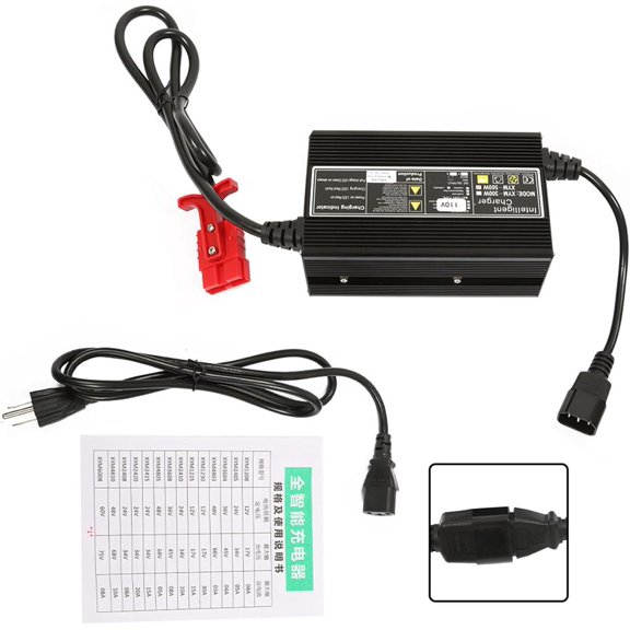 EPOTOOR 24V 10A Floor Scrubber Battery Charger with SB50 Style Red Connector