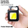 thumbnail image 4 of LLavero de linterna portátil, Mini luz LED deslumbrante COB, lámparas de emergencia de carga USB, luz de trabajo, Sacacorchos de luz para acampar al aire libre, 4 of 4