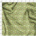 thumbnail image 4 of Soimoi Green Viscose Chiffon Fabric Rabbit Animal Print Fabric by Yard 42 Inch Wide, 4 of 6