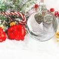 thumbnail image 5 of Clear Christmas Ornament Feather Ball Round Clear Plastic Ball Ornaments Christmas Tree Memorial Hanging Pendant Gift, 5 of 9