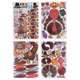thumbnail image 5 of Etiqueta engomada de animales, 24 piezas de pegatinas de cambio de cara de juguete de pavo, pegatinas de dibujos animados DIY diseñadas para profesionales, 5 of 8