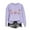 Purple, variant on SYMOID Womens Christmas Sweatshirt 100% Polyester Soft Crew Neck Long Sleeve with Rhinestone Wine Glass/Santa Hat/Reindeer Antlers, Green, Size S-XXL,Size S
